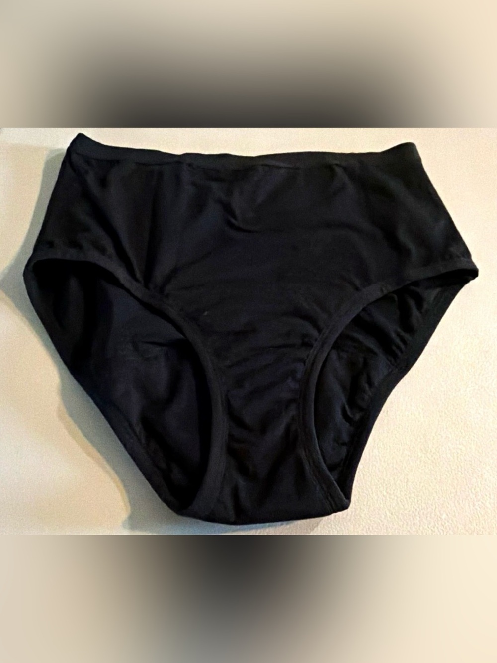 High-Waist Black Women’s period underwear NWOT PACT organic cotton XL